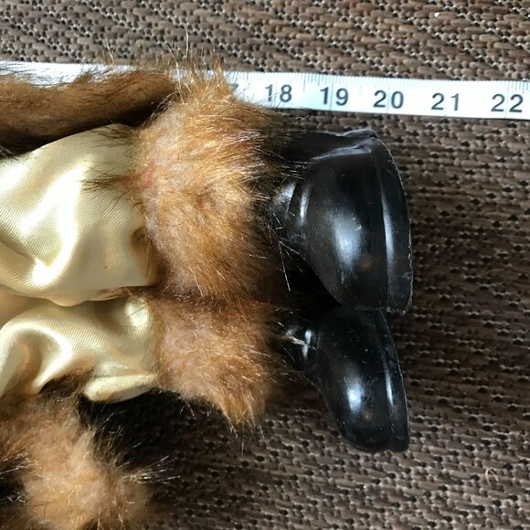 Safari Christmas Santa Claus Figurine Home Decor With Faux Fur & Gifts 20" - Picture 8 of 13